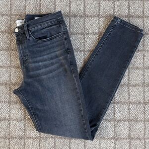 Men’s Frame Jagger skinny jeans earthy faded black dark gray - size 33.